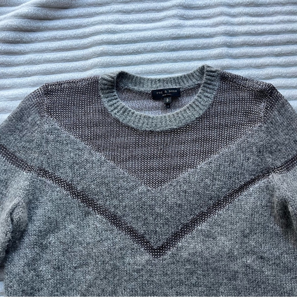 Rag & Bone Grey Mohair Sweater - Picture 5 of 10